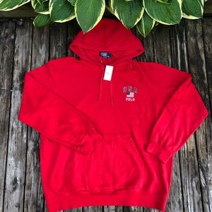 Vintage Polo USA Red Hoodie